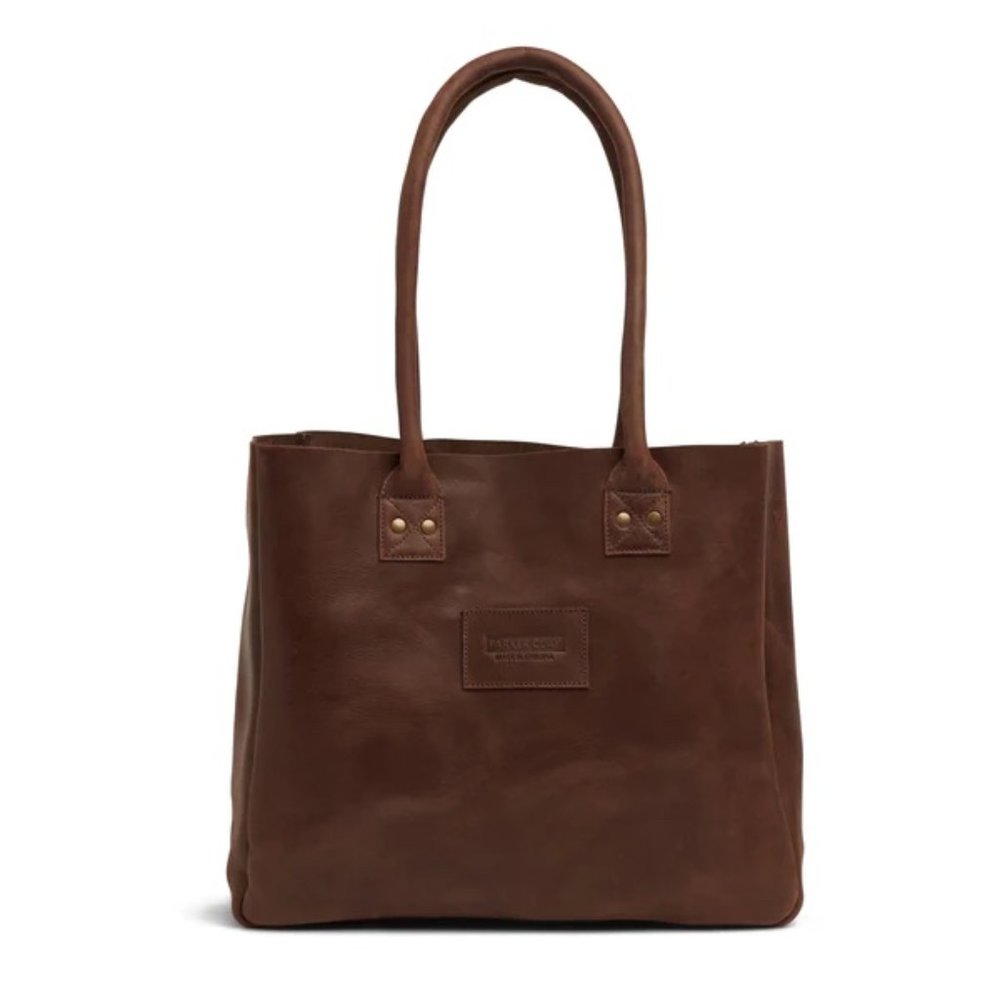 Parker Clay | Merkato Signature Tote in Dark Brown